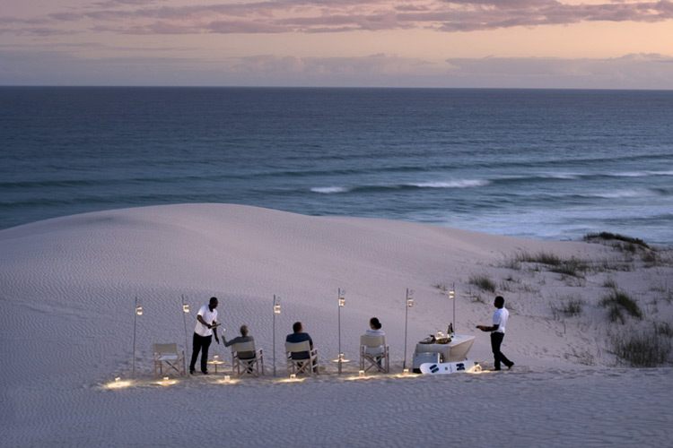 Morukuru Beach Lodge Sundowners