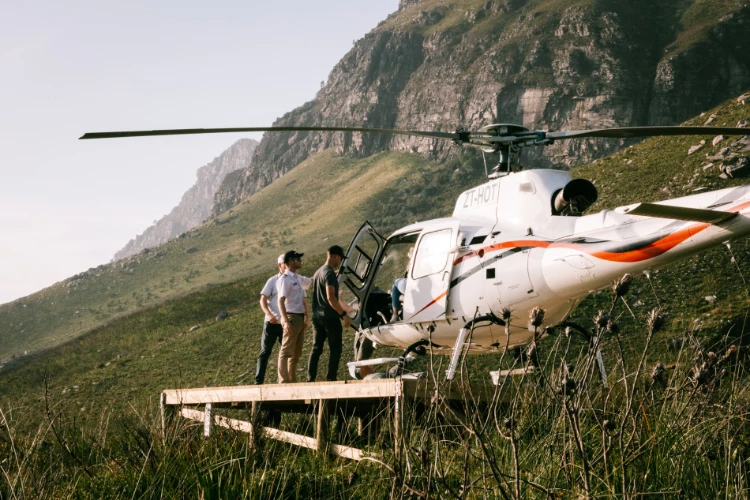 Explore Collection Jonkershoek Picnic: Helicopter Home Flight