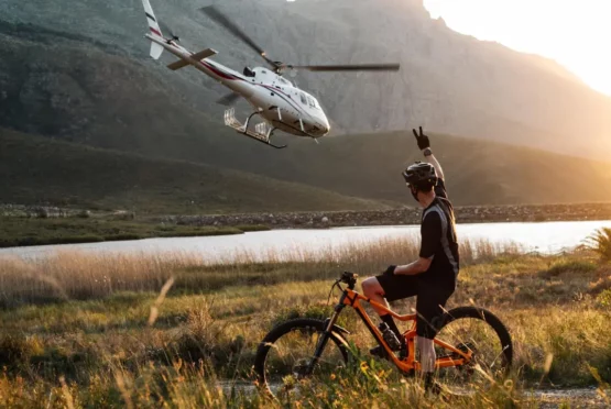 Heli-Mountain Biking