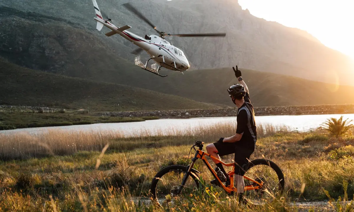 Heli-Mountain Biking