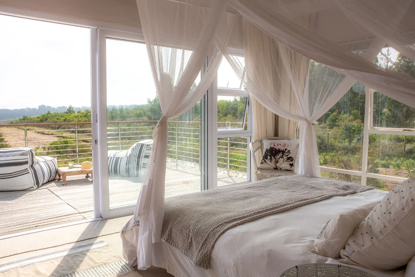Stonehaven Eco Cabins Bedroom View