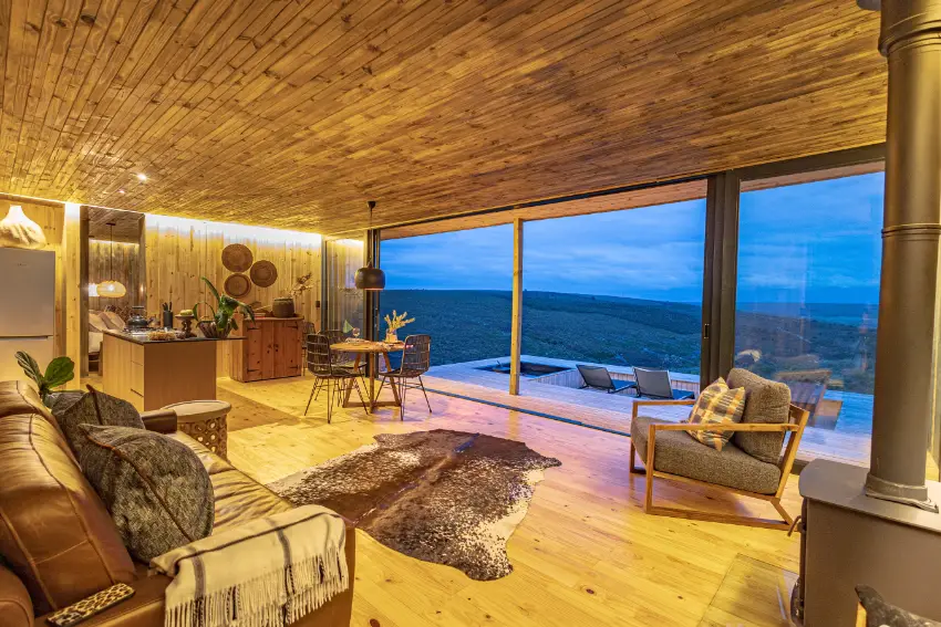 Mount Grey Eco Cabins Living Area