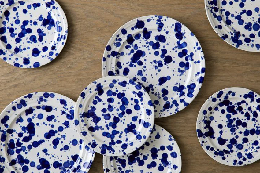 Tableware Blue Speckled Plates