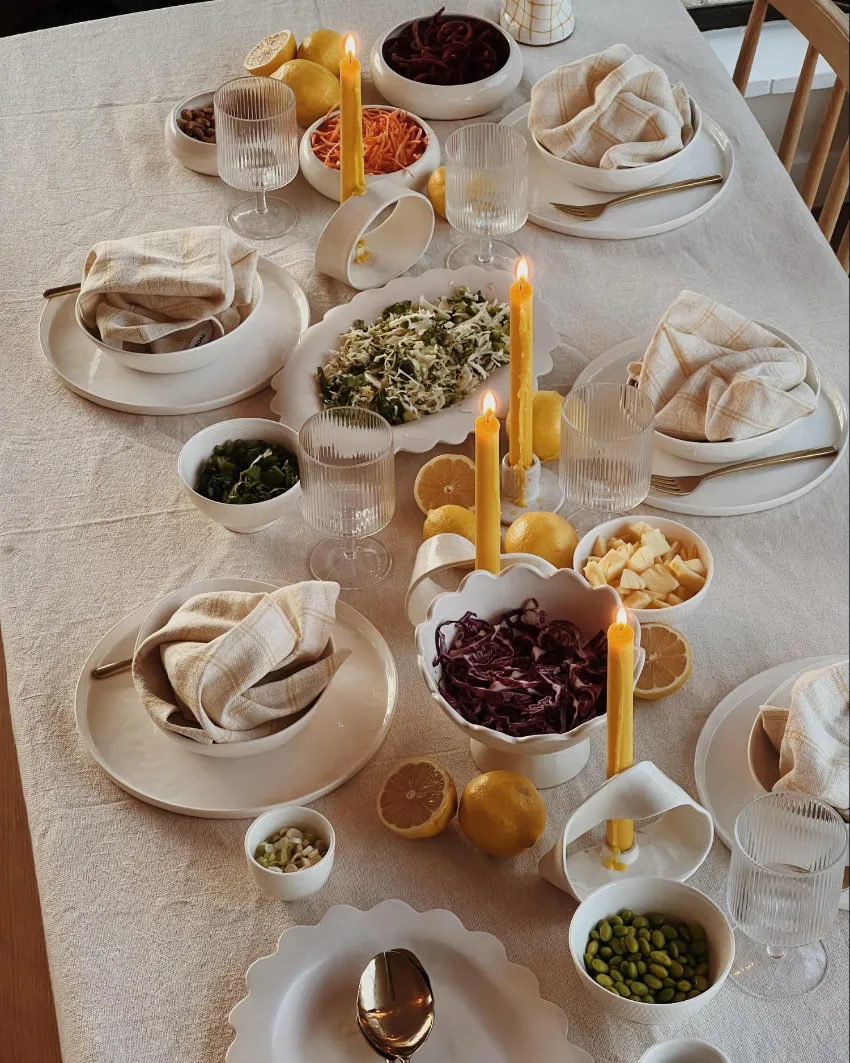 Tableware Okra Candles