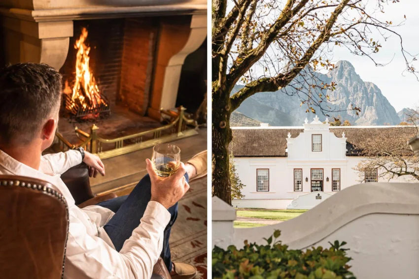 Lanzerac Hotel Fireplace